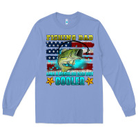 Colony Blue fishing dad like a regular dad but cooler Long Sleeve Tee - HRA Design Shop