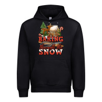 Black baking through the snow Urban Hoodie - Jasminsmagicworld