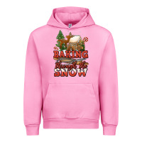 Fuchsia Pink baking through the snow Urban Hoodie - Jasminsmagicworld