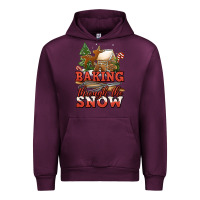Mauve Wine baking through the snow Urban Hoodie - Jasminsmagicworld