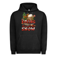 Pigment Black baking through the snow Urban Hoodie - Jasminsmagicworld