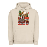 Pigment French Oak baking through the snow Urban Hoodie - Jasminsmagicworld