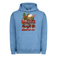 Pigment Pebble Blue baking through the snow Urban Hoodie - Jasminsmagicworld