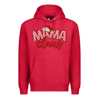 Cardinal Mama Claus Premium Hoodie - MaliasSmallBusiness