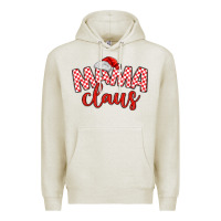 Oatmeal Heather Mama Claus Premium Hoodie - MaliasSmallBusiness