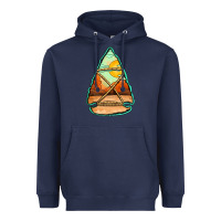 Navy western desert arrowhead Heavyweight Hoodie - Jasminsmagicworld