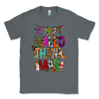 Charcoal Heather happy hallothankmas Classic Tee - FaDigitalArtStudio