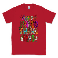 Red happy hallothankmas Classic Tee - FaDigitalArtStudio