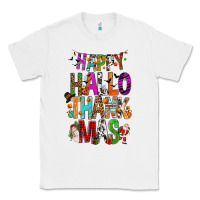 White happy hallothankmas Classic Tee - FaDigitalArtStudio