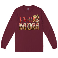 Burgundy t ball mom Long Sleeve Tee - AdoDesignShop