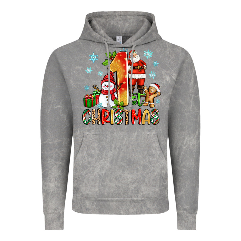 1st Christmas Santa And Snowman Vintage Hoodie by Zillion Design Studio | Teevron