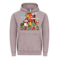 Vintage Zinc 1st christmas santa and snowman Vintage Hoodie - Zillion Design Studio