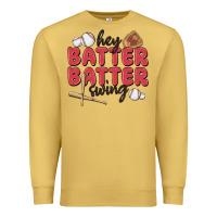 Antique Gold hey batter batter swing Premium Sweatshirt - MaliasSmallBusiness