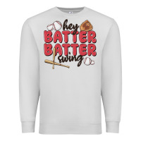 Dove Grey hey batter batter swing Premium Sweatshirt - MaliasSmallBusiness