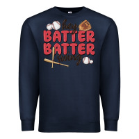 Navy hey batter batter swing Premium Sweatshirt - MaliasSmallBusiness