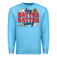 Ocean Blue hey batter batter swing Premium Sweatshirt - MaliasSmallBusiness