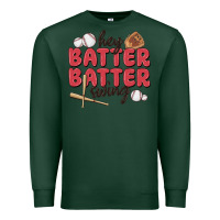 Sports Green hey batter batter swing Premium Sweatshirt - MaliasSmallBusiness