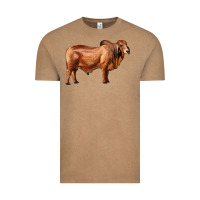 Vintage Coffee brahman bull Vintage Tee - RanaPortraitStore