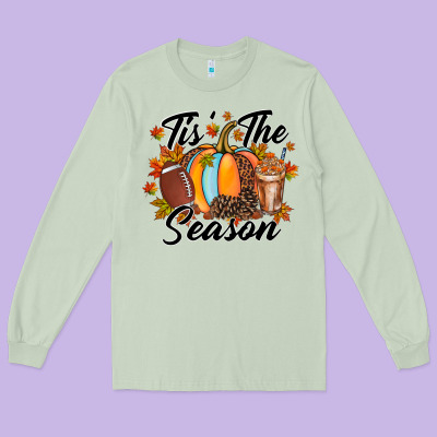 Tis Is Season Long Sleeve Tee Designed By Racoondesign