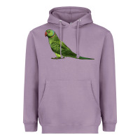 Lavender Ring Necked Parakeet Heavyweight Hoodie - LillyAllenDesigns