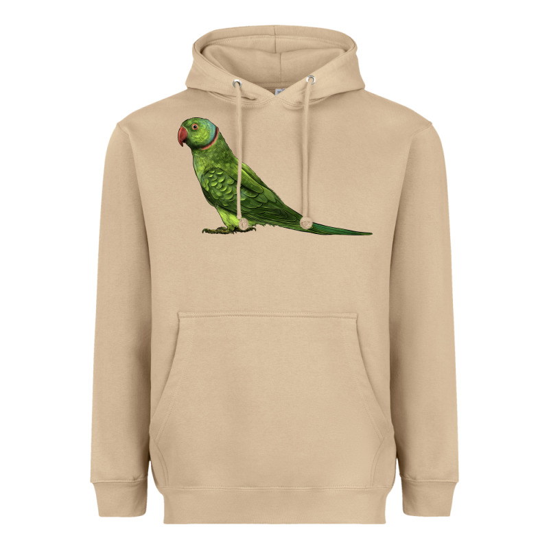 Ring Necked Parakeet Heavyweight Hoodie by LillyAllenDesigns | Teevron