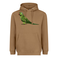Toasted Coconut Ring Necked Parakeet Heavyweight Hoodie - LillyAllenDesigns