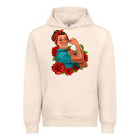 Sandshell hispanic strong woman with roses Urban Hoodie - Jasminsmagicworld