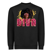 Black diva Heavyweight Sweatshirt - Zillion Design Studio