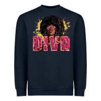 Navy diva Heavyweight Sweatshirt - Zillion Design Studio