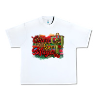 White Cinco de Mayo Cactus Urban Heavy Tee - texasbilliewilder
