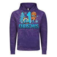 Cloud Purple 1st christmas gingerbread boy Vintage Hoodie - Zillion Design Studio