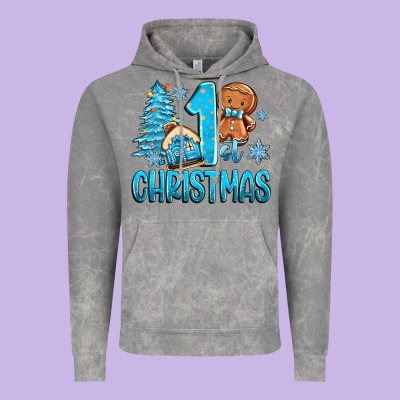 Vintage Hoodie 1st christmas gingerbread boy