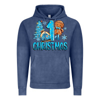 Vintage Denim 1st christmas gingerbread boy Vintage Hoodie - Zillion Design Studio