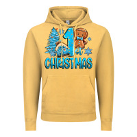 Vintage Mustard 1st christmas gingerbread boy Vintage Hoodie - Zillion Design Studio
