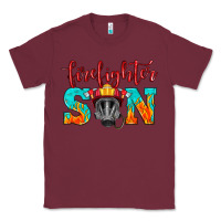 Burgundy firefighter son boy Classic Tee - HRA Design Shop