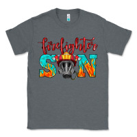 Charcoal Heather firefighter son boy Classic Tee - HRA Design Shop