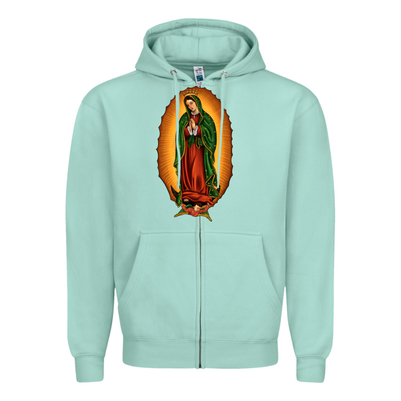 Our Lady Of Guadalupe Zipper Hoodie by JahusDesignShop | Teevron