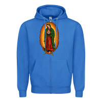 True Royal our lady of Guadalupe Zipper Hoodie - JahusDesignShop