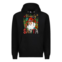 Black Howdy Santa Premium Hoodie - NancyCooperArtShop