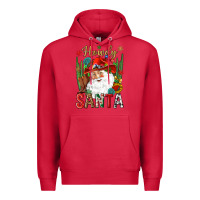Cardinal Howdy Santa Premium Hoodie - NancyCooperArtShop