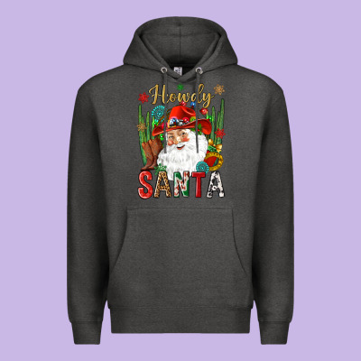 Howdy Santa Premium Hoodie Designed By Nancycooperartshop