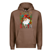 Chestnut Howdy Santa Premium Hoodie - NancyCooperArtShop