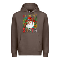 Coffee Howdy Santa Premium Hoodie - NancyCooperArtShop
