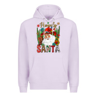 Lilac Howdy Santa Premium Hoodie - NancyCooperArtShop