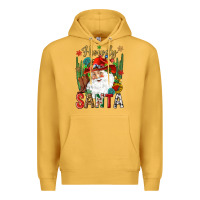 Mustard Howdy Santa Premium Hoodie - NancyCooperArtShop