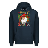 Navy Howdy Santa Premium Hoodie - NancyCooperArtShop