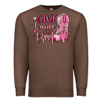 Chestnut give cancer the boot Premium Sweatshirt - MaliasSmallBusiness