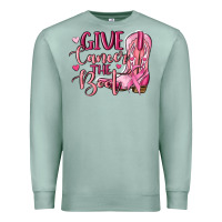 Seafoam give cancer the boot Premium Sweatshirt - MaliasSmallBusiness