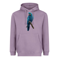 Lavender Hyacinth Macaw Heavyweight Hoodie - LillyAllenDesigns