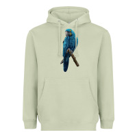 Matcha Hyacinth Macaw Heavyweight Hoodie - LillyAllenDesigns